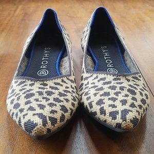 Rothy's leopard print points size 10